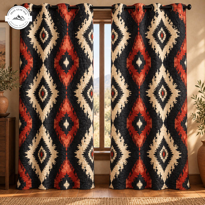 Southwestern Boho Quilted Curtains TP0220QLTCT