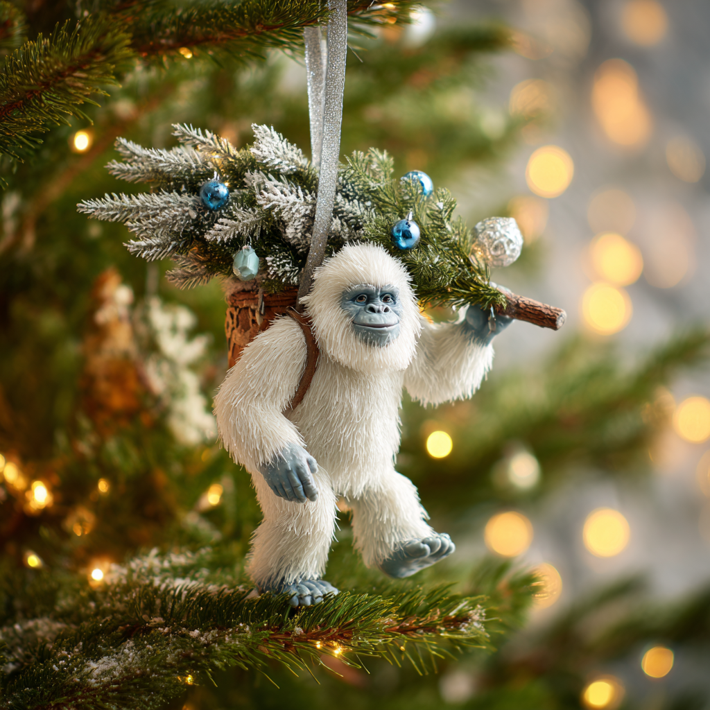 2026 Wildlife Wonders Bigfoot Christmas Mica Ornament