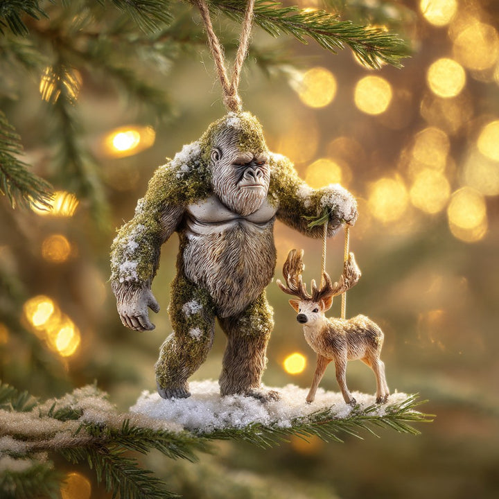 2026 Wildlife Wonders Bigfoot Christmas Mica Ornament