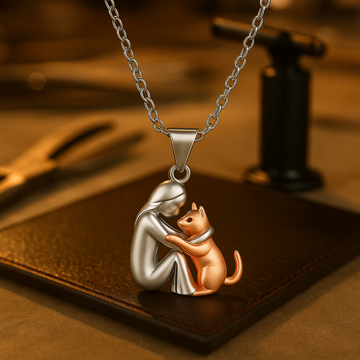 Fortuna Necklace with Cat Motif