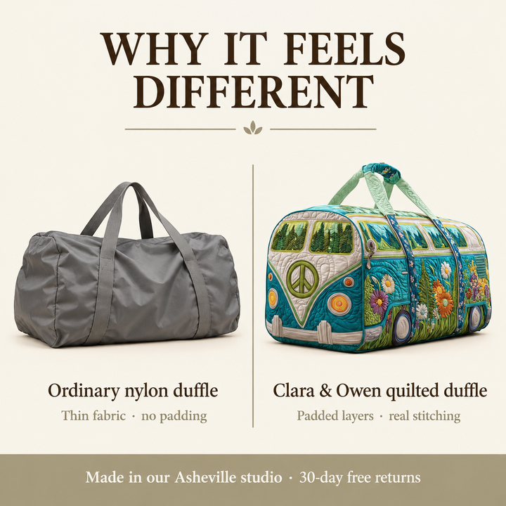 Aquavana | Aqua Forest Camper Van Quilted Duffle