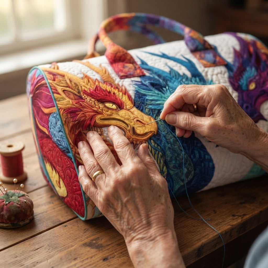 Blaze | Three Dragons Quilted Duffle