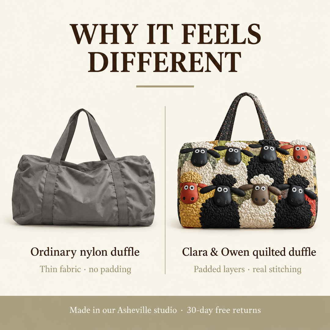 Dolly | Woolly Sheep Quilted Duffle