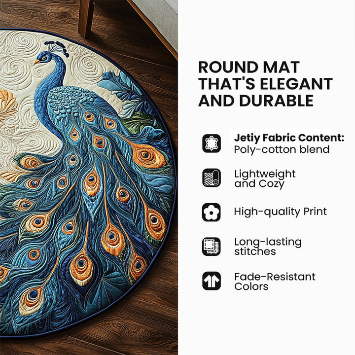 Christmas Gnome Wonderland Quilted Round Mat GFTOHNL4465