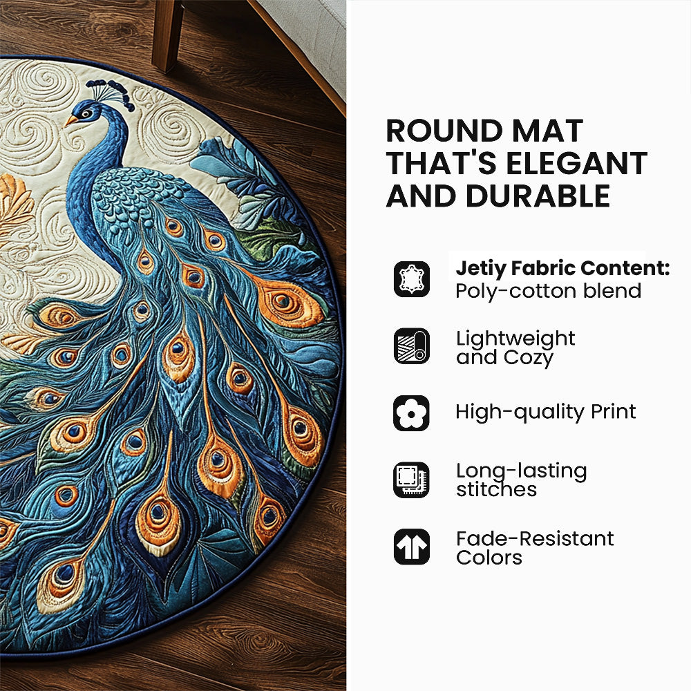 Sunflower Butterfly Quilted Round Mat GFTOTL2246