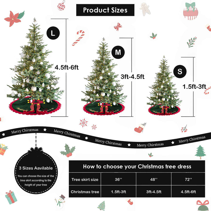 Winter Hare Quilted Tree Skirt GFTOMA6560